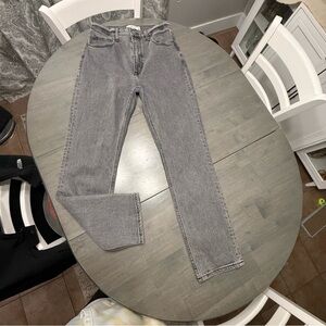 Abercrombie & Fitch Women’s Grey washed jeans